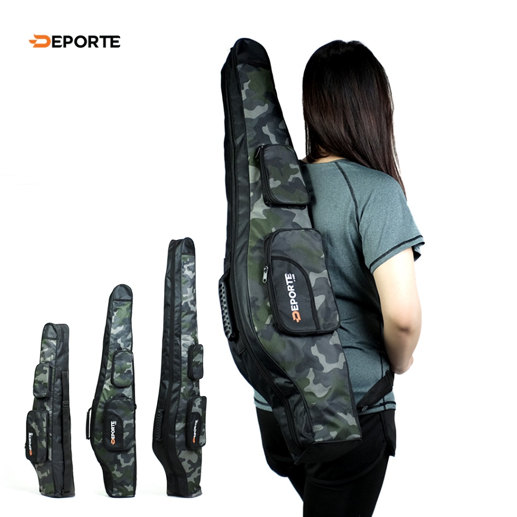 Termurah dan terbaik Tas Mancing KASPIA 2 Set Joran Pancing Anti Air Double Pocket 80 100 120 CM Ant