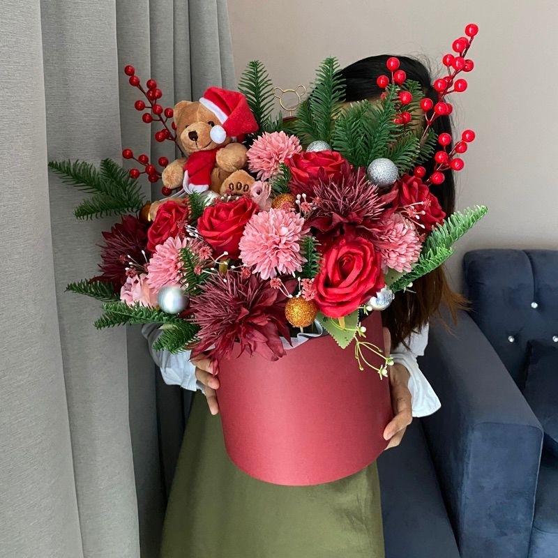 

Hadiah Natal gift Blooming bok christmast ukuran besar