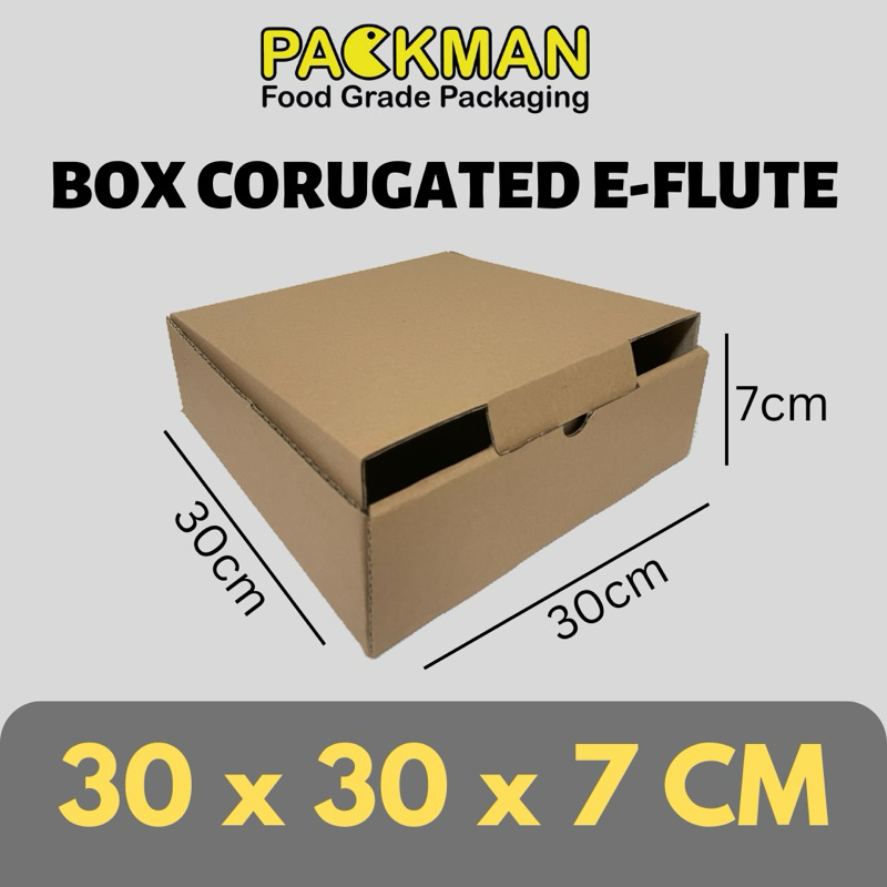 

KARDUS 30x30x7 cm / BOX KARTON CORUGATED DIECUT E-FLUTE / HAMPERS PACKING ONLINE