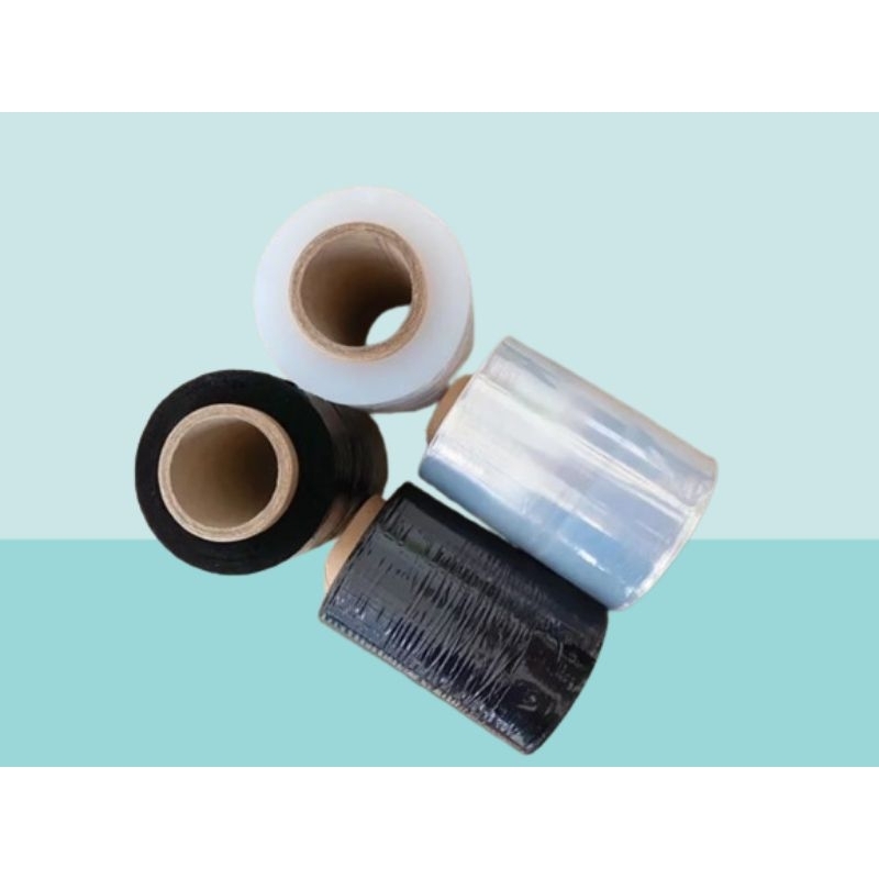 

Stretch Film 10CM X 200M Hitam / Bening Plastik Wrapping Packingan Barang AURA PACK