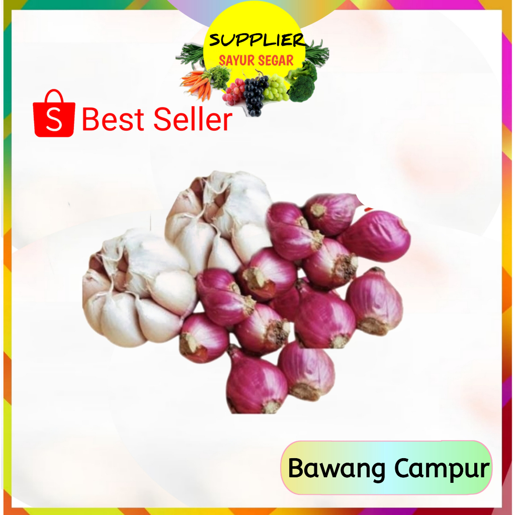 

Bawang Campur Merah Putih - Supplier Sayur Sayuran Mayur Segar Online Palembang