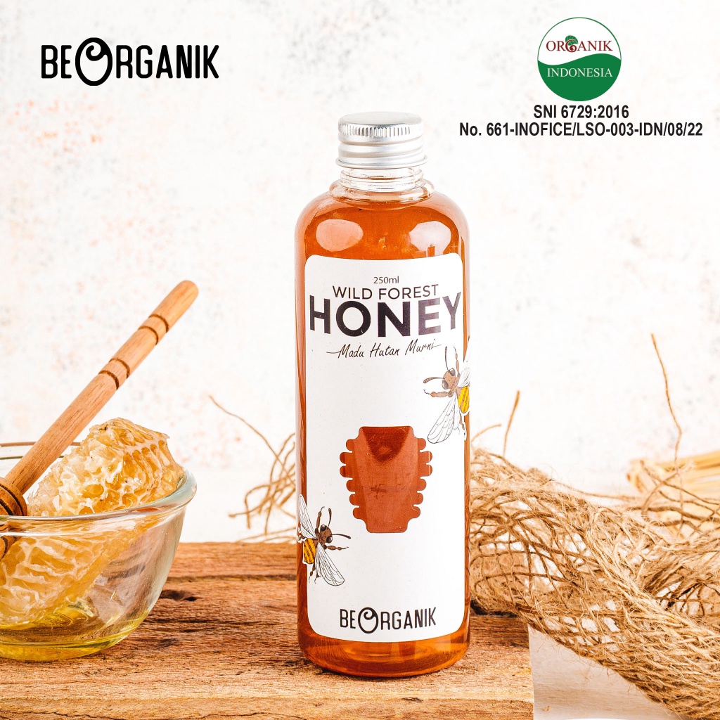 

️✔️✔️ Madu Hutan Beorganik 250ml (350gr) - Natural Raw Forest Honey Asli 100% !!!
