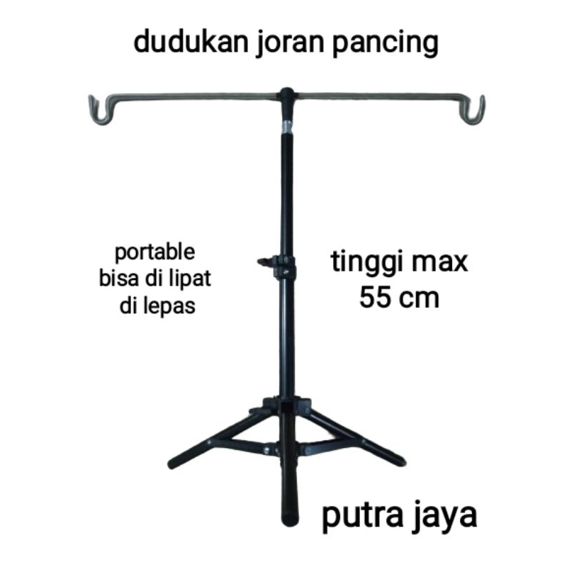 Dudukan brecket holder penyangga cagak joran pancing portable tinggi 55cm 110cm 160cm 210cm panjang 