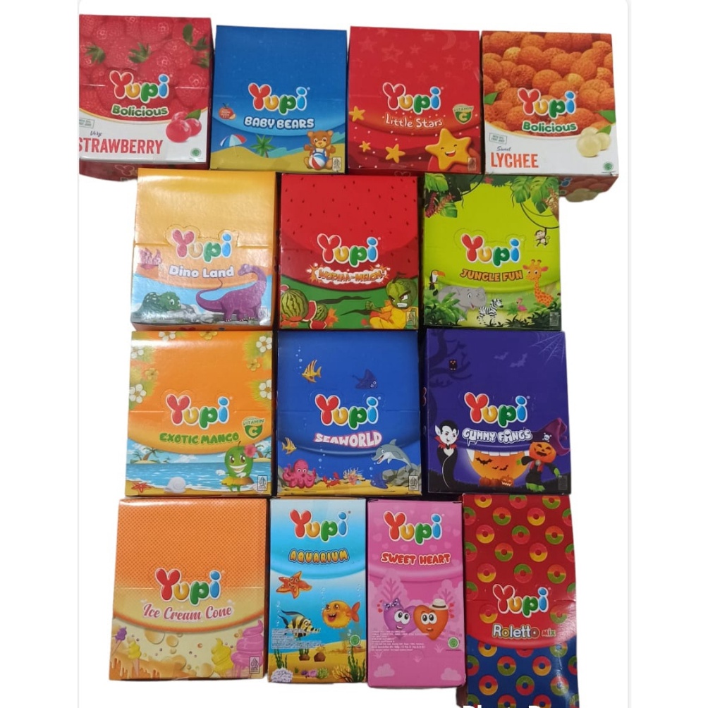 

L@@ri3 Yupi BOX Permen Jelly Gummy Stock Ada