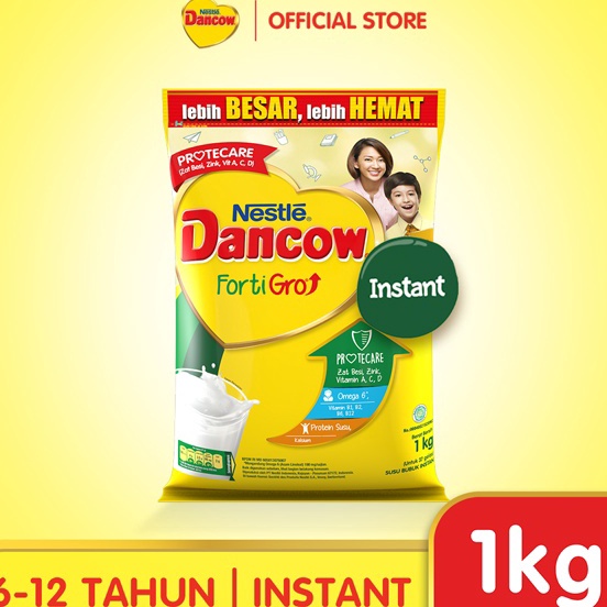 

PLQF2765 7.7 DANCOW Fortigro Susu Bubuk Susu Anak Instant Pouch 1kg