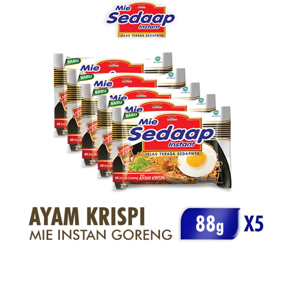 

KRWQ3314 Terbaru Sedaap Mie Instan Goreng Ayam Krispi Bag 88 gr x5