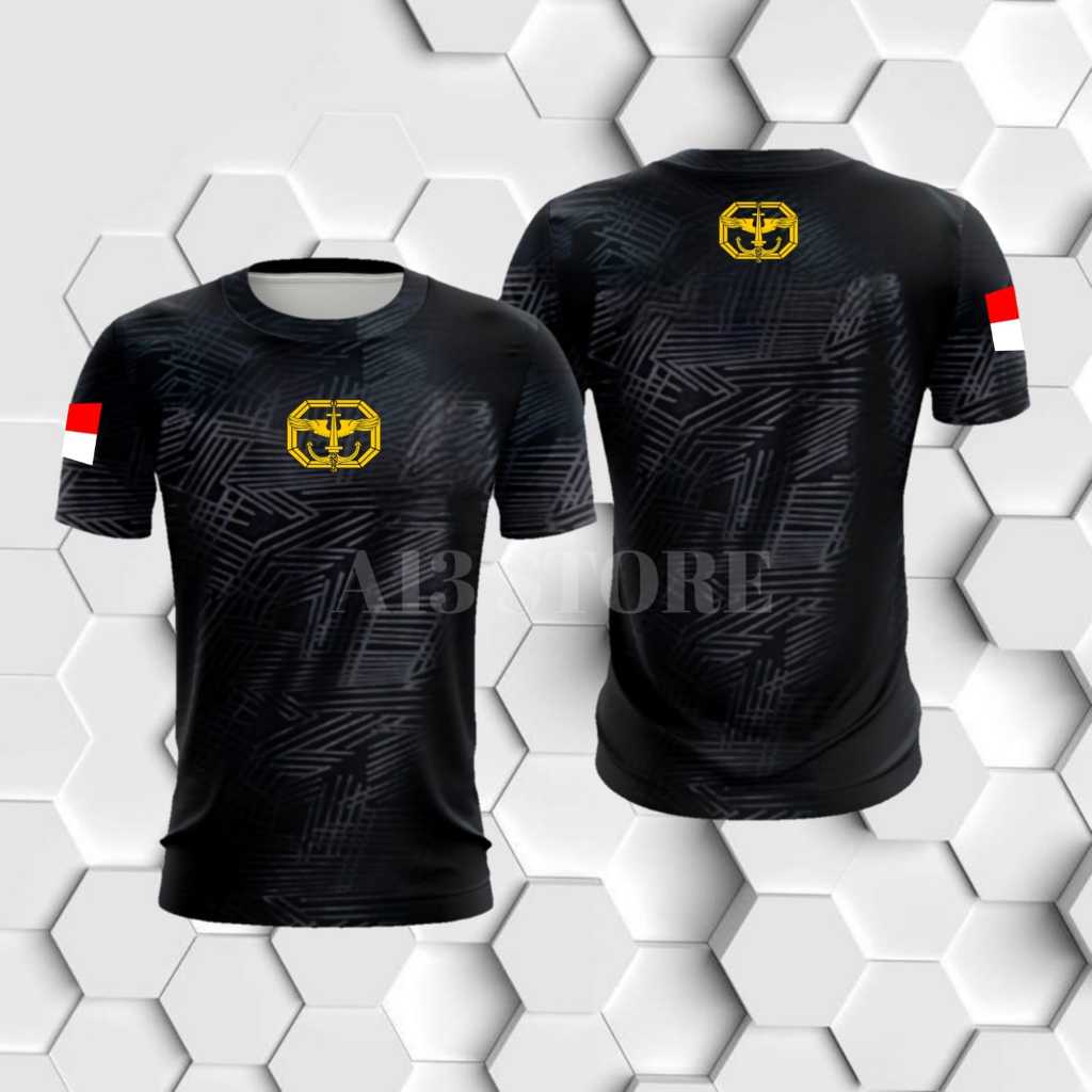 kaos kopassus / kaos jersey kopassus Bahan Dryfit Embos / baju kaos kopassus / kaos olahraga running