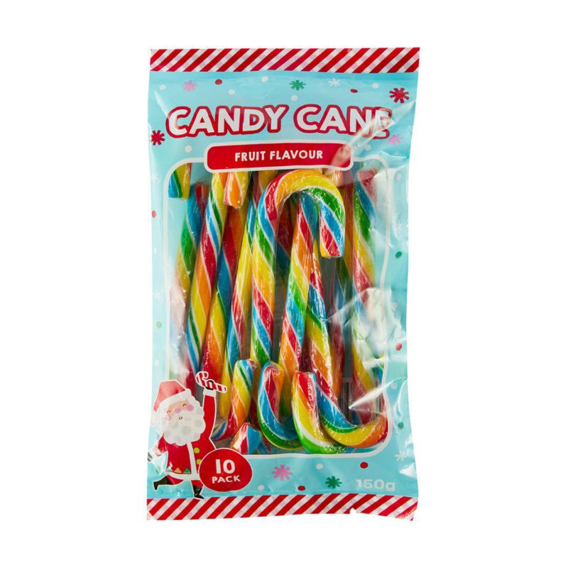 

Permen Candy Cane Fruity Flavour Christmas 10 Pcs