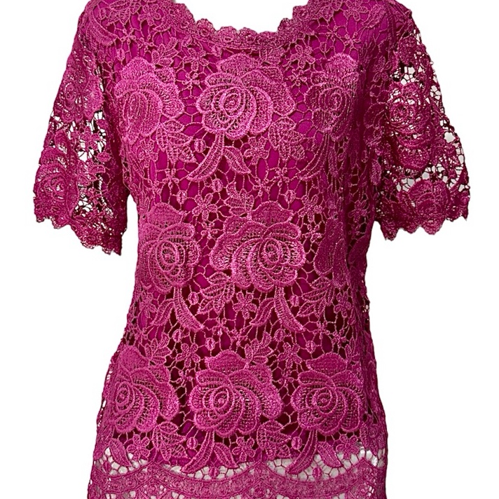 Kode MMA597 5222 KILAP XL XXL XXXL ATASAN BLOUSE BAJU BRUKAT BROKAT RENDA PAKAIAN WANITA PESTA KONDA