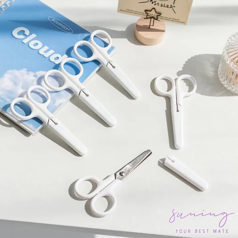 

Gunting Putih Aesthetic White Scissors Mini-Suning Mall
