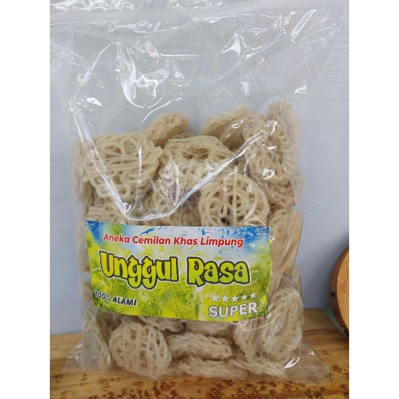 

KERUPUK SEBLAK MAWAR PUTIH RAFAEL MENTAH 500 GR