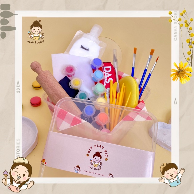 

12.12 ✨Promo✨ DIY Clay Kit (Paket Personal) @your_____studios gas !!