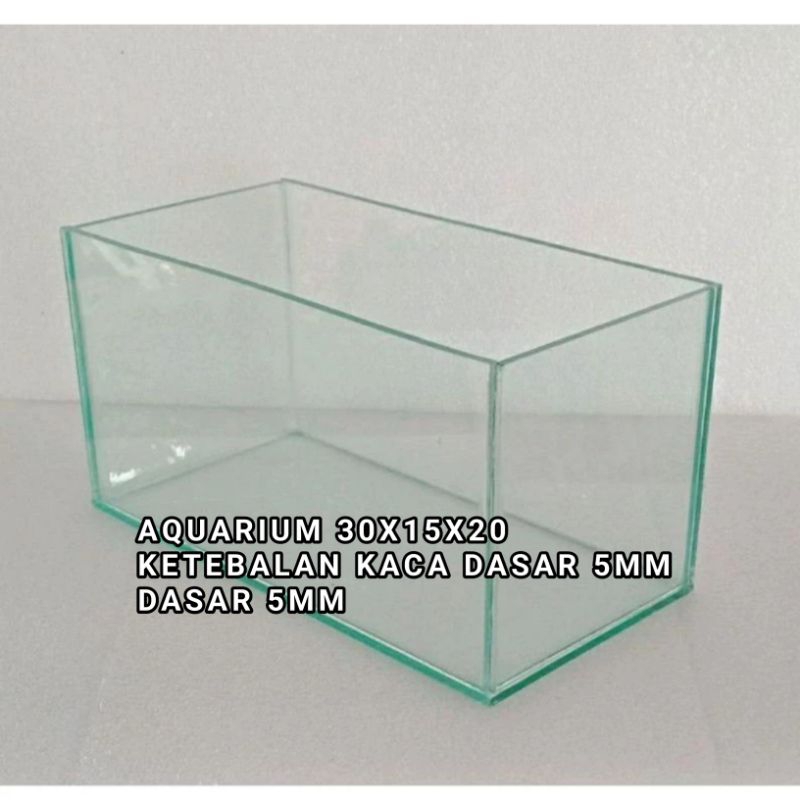 AQUARIUM kaca 30x15x20