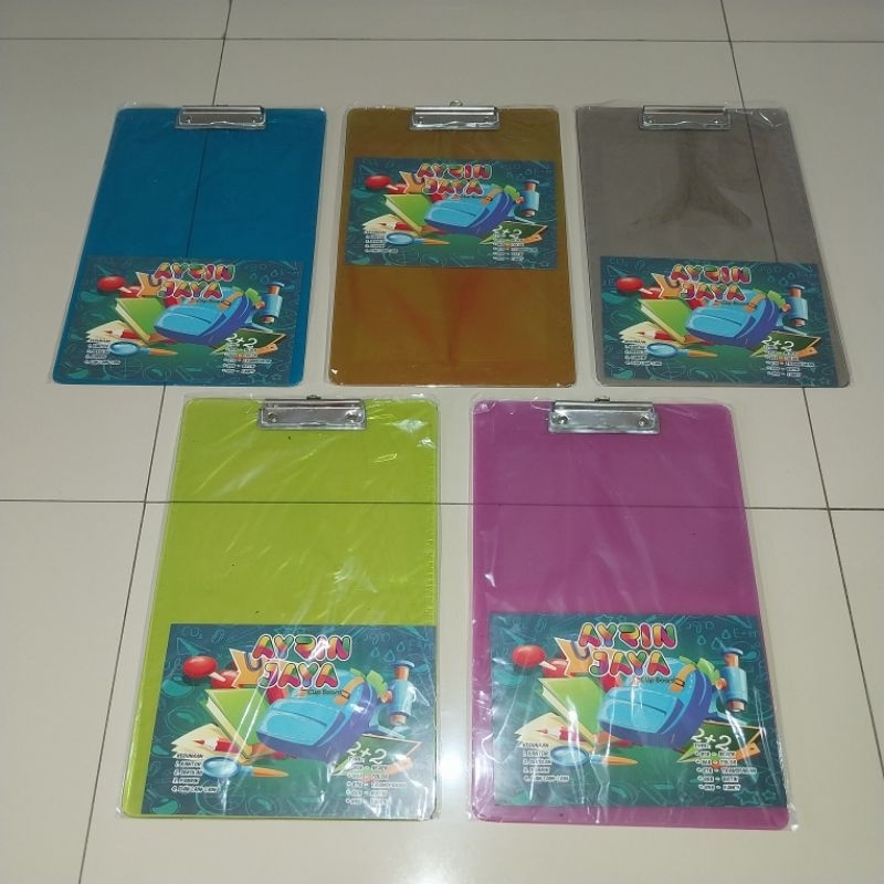 

(1 pcs) clip Board / Alas Ujian Transparan