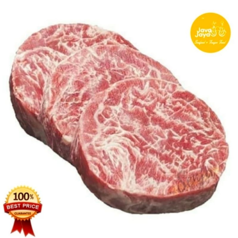 

Wagyu OZ Round Prime Tenderloin Meltik Beef Steak @200gr