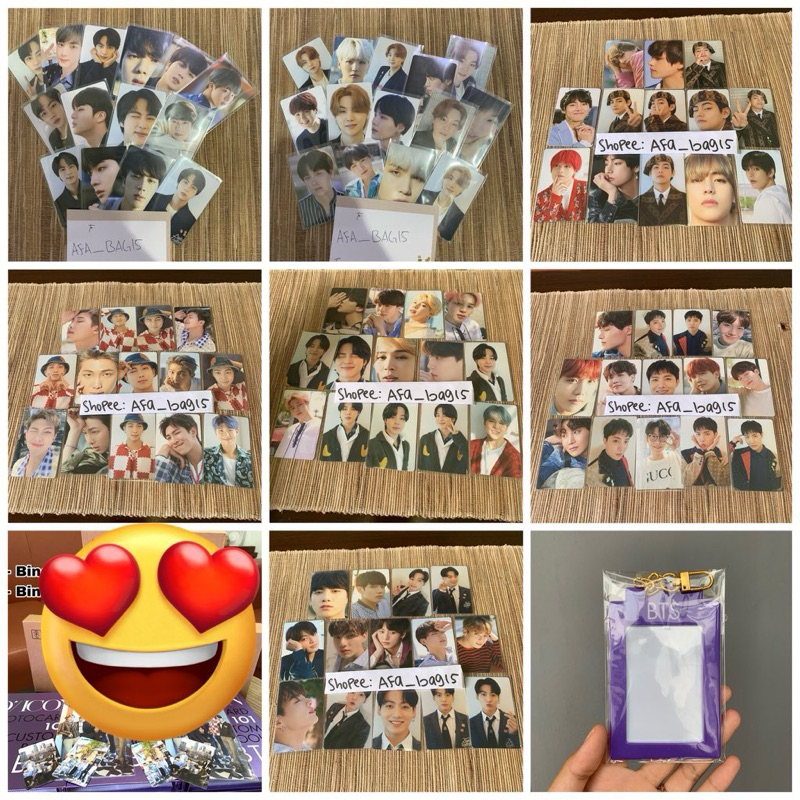 BINDER DICON BTS POSTCARD PC GRUP / MEMBER SET/ KEYRING/TAEHYUNG SET/ JIMIN SET/ NAMJOON SET/ SUGA S