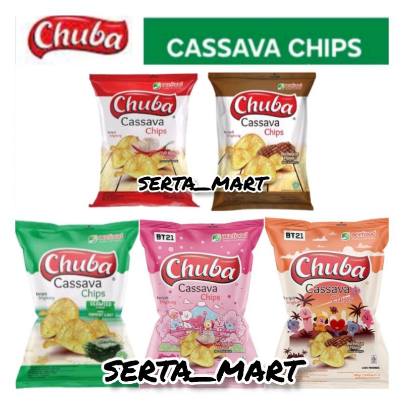 

Chuba Cassava Chips 60gr / 120gr - Keripik Singkong Seaweed / Balado / BBQ