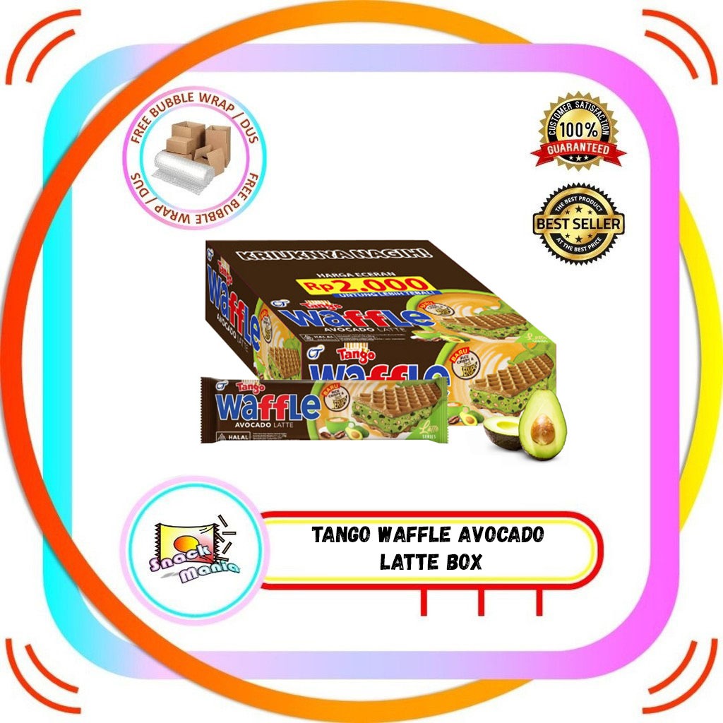 

Tango Waffle Coklat Avocado Latte 25 gr BOX 12 pcs Wafer Kopi Alpukat