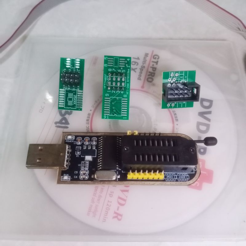 CH341 CH341a 24 25 Series EEPROM Flash Bios Usb Programmer + Penjepit