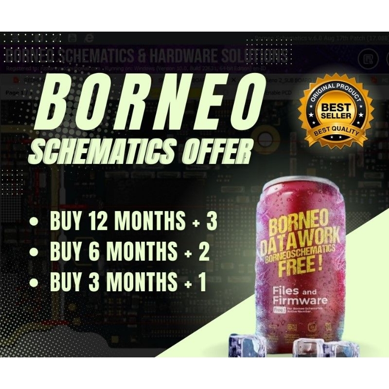 BORNEO 6 bulan 1 Komputer instan software