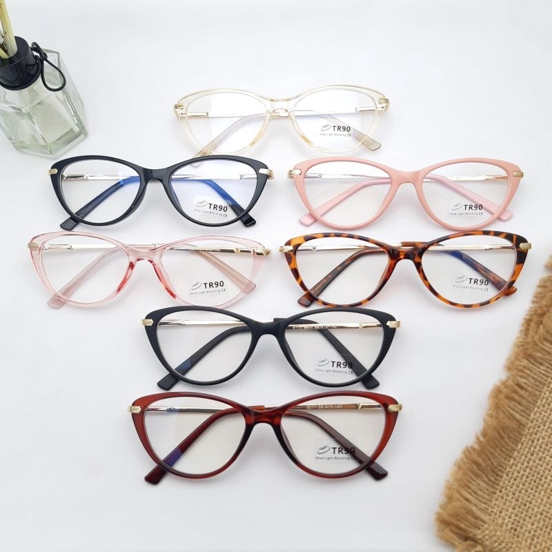Original Frame Cateye CILA 03 Kacamata Antiradiasi Optik Minus Blueray Photocromic Wanita 