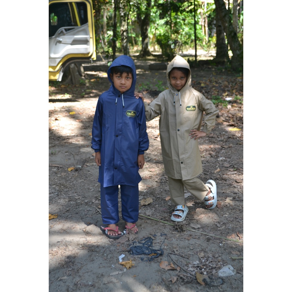 Jas hujan Mantel Hujan Pria Wanita Anak Setelan Baju Celana