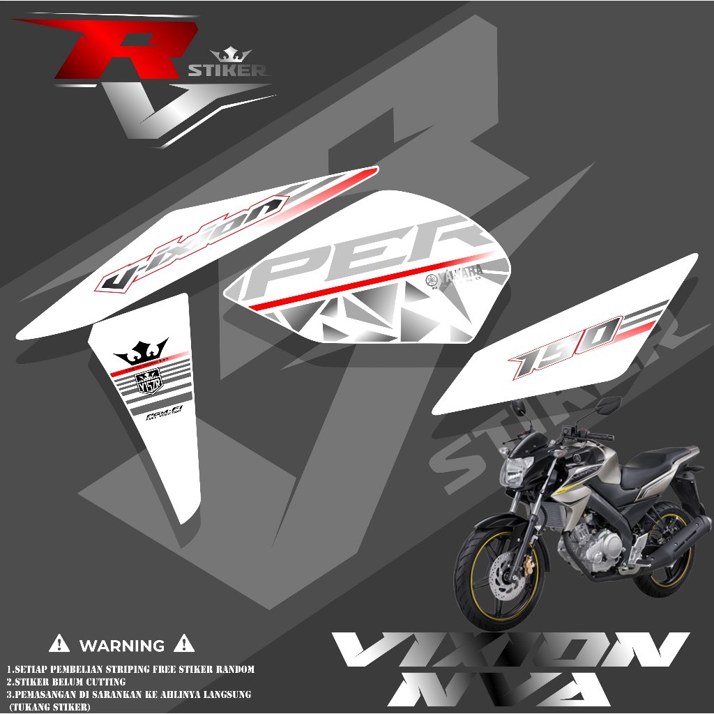 STRIPING VARIASI VIXION NVA - STIKER VIXION NEW ADVANCE  - STIKER VARIASI VIXION NVA