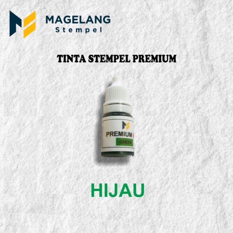 

Tinta stempel hijau premium