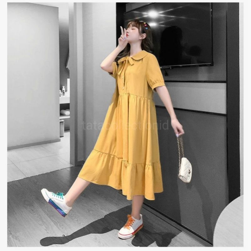 KEOLA DRESS BIG SIZE DRESS SABRINA KOREAN STYLE A LINE BODY CONE