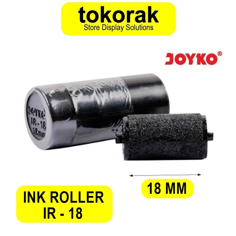 

INK ROLLER TINTA HITAM LABEL HARGA 18 MM JOYKO LABELLER IR 18 MX-6600