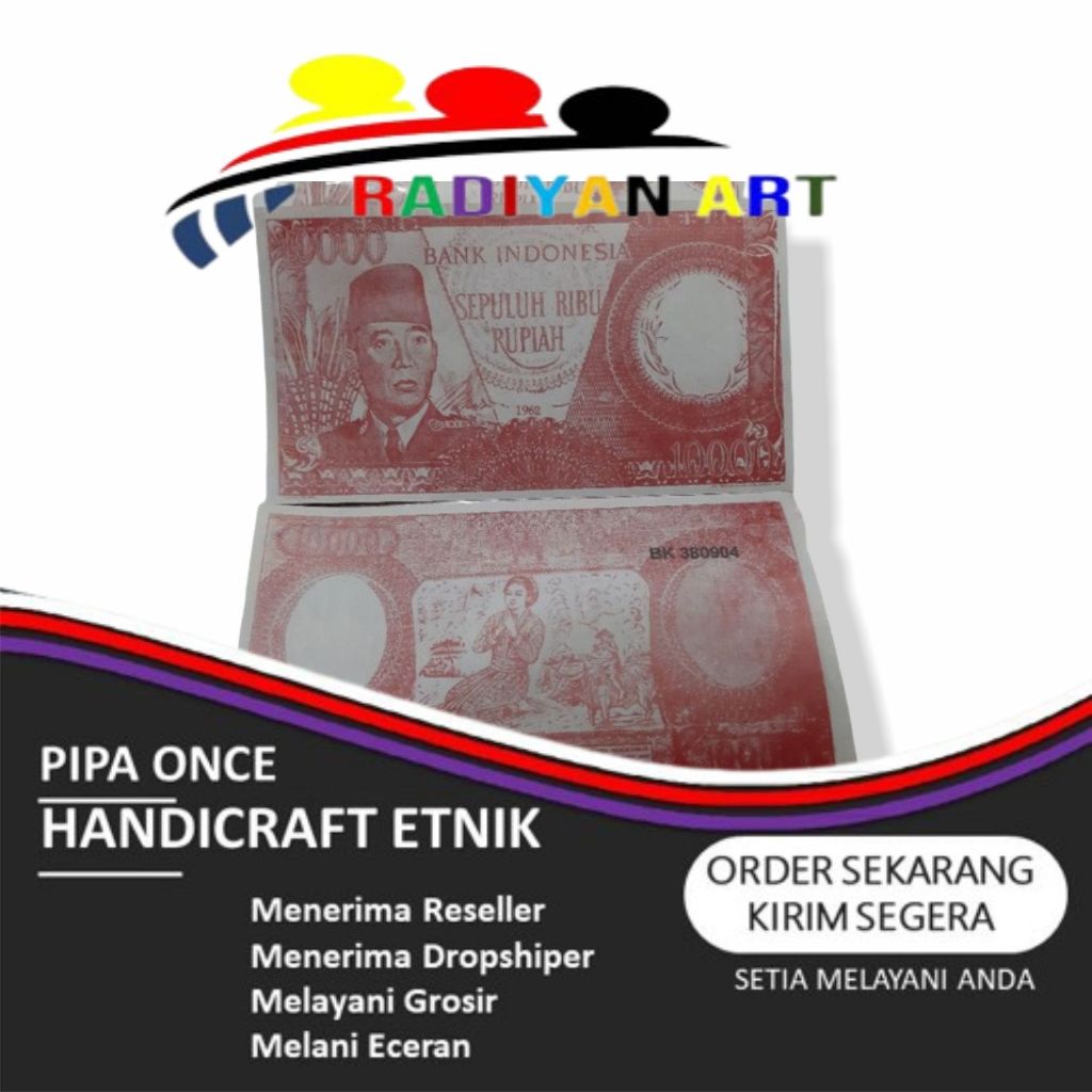 antik uang gambar sukarno warna merah 10rb tahun 1962 by RADIYAN ART