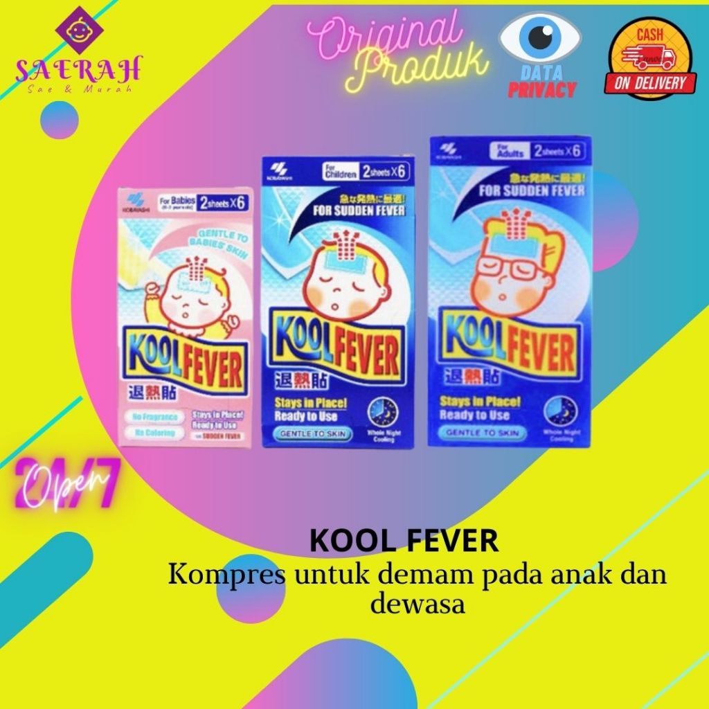 ❤Alesha❤ Kool Fever | Kool Fever Anak | Kool Fever Dewasa | Koolfever | Kool Fever Komres Demam Anak