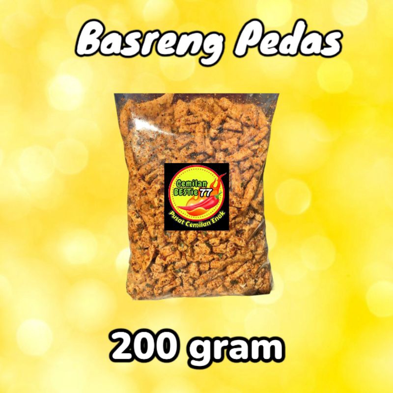 

Basreng Pedas Daun Jeruk 200gram ikan tenggiri,Gurih dan renyah dijamin ketagihan