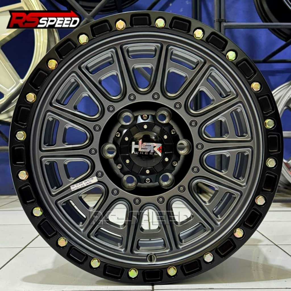 Velg Racing Model Offroad Ring 17 Lobang 6 Pcd 6x139,7 HSR Terbaru Bukan Velg Black Rhino R17 Bisa D