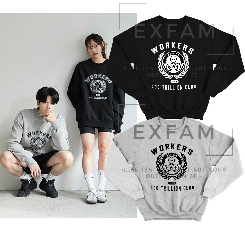 Jaket Crewneck Ilhae Workers Crew New Outfits Lookism Korea