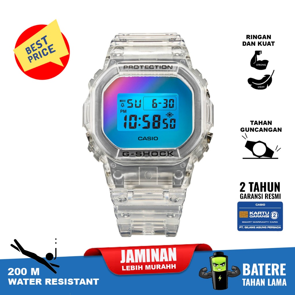 Casio G-Shock DW-5600SRS-7 dw5600 dw 5600 original garansi resmi