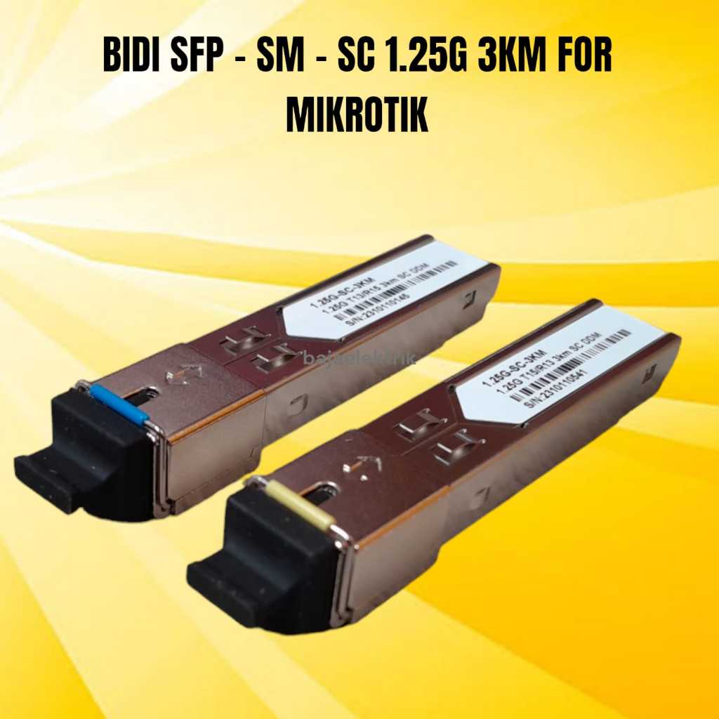 BIDI SFP - SM - SC 1.25G 3KM for MIKROTIK