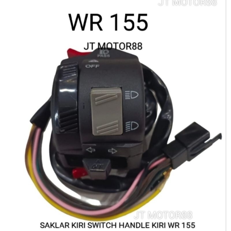 SAKLAR LAMPU WR 155 WR155 SWITCH HANDLE KIRI LH