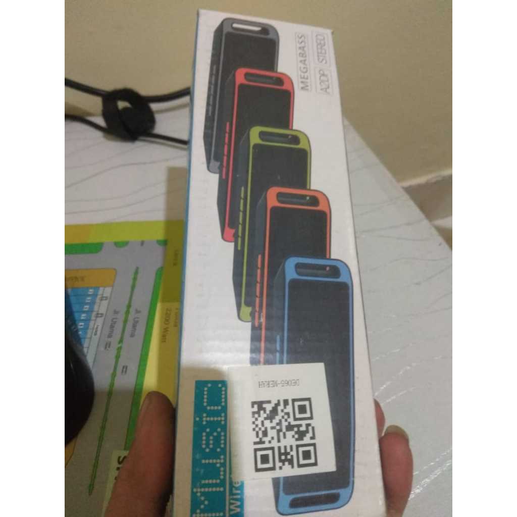 SPEAKER BLUETOOTH MEGA BASS RED