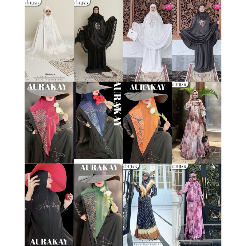 WAQIAH NAPSIYAH ANISA MUKENA RENDA MUKENA POLOS DAN KHIMAR FATHIYA BY URAKAY