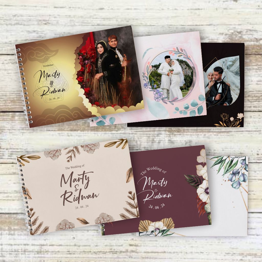 

Buku Tamu Custom Pernikahan | Soft Cover | Buku Tamu Wedding Photo | Edisi 1