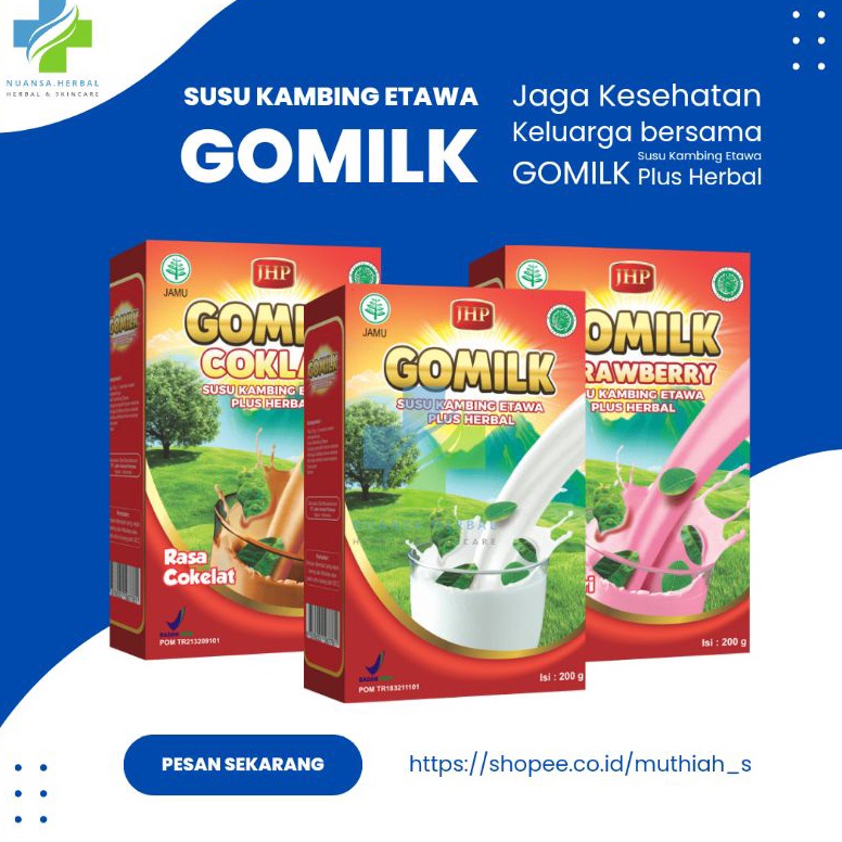 

H4rga Pr0mo ( jahe) GOMILK 200gram - SUSU KAMBING ETAWA PLUS HERBAL Terhitz