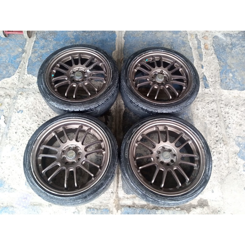 re30 ring 17x7 lubang 4x100 4x114 seken murah bekas ban bonus