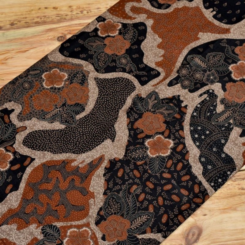 TERLARIS Kain Batik Katun Premium Seragam Bridesmaid Warna Teracota merah orange bata 