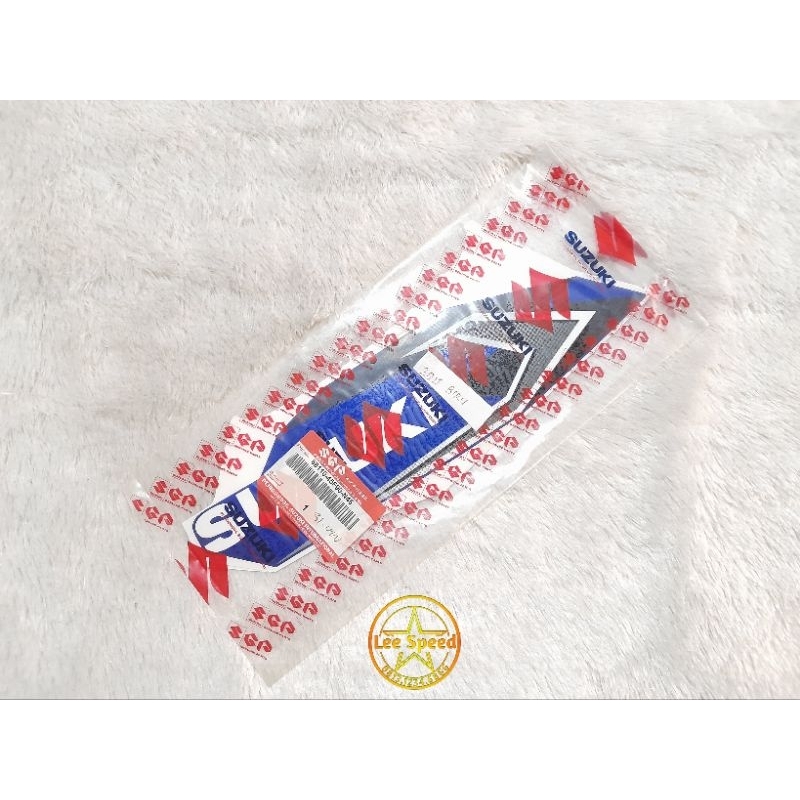 Striping Stiker Tangki Atas Suzuki Thunder 125 Biru 2011 Original Nos