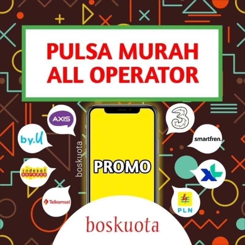 Pulsa 5rb, 10rb, 15rb, 20rb, 25rb, 30rb, Telkomsel/Simpati, Indosat/IM3, XL, AXIS, Tri/3, Smartfren