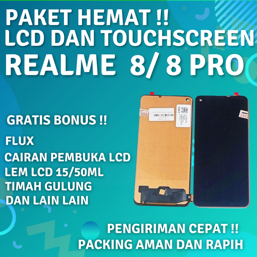 Lcd Original Realme 8 Fullset