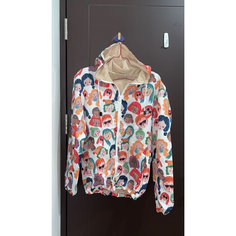 ideku handmade jaket windbreaker coat classic faces new imperfect bahan parasut idekuhandmade origin