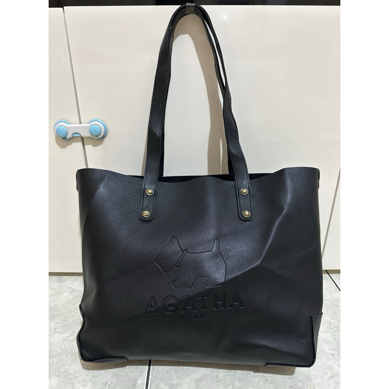 Totte Bag Bahan kulit Asli Brand Agatha Paris