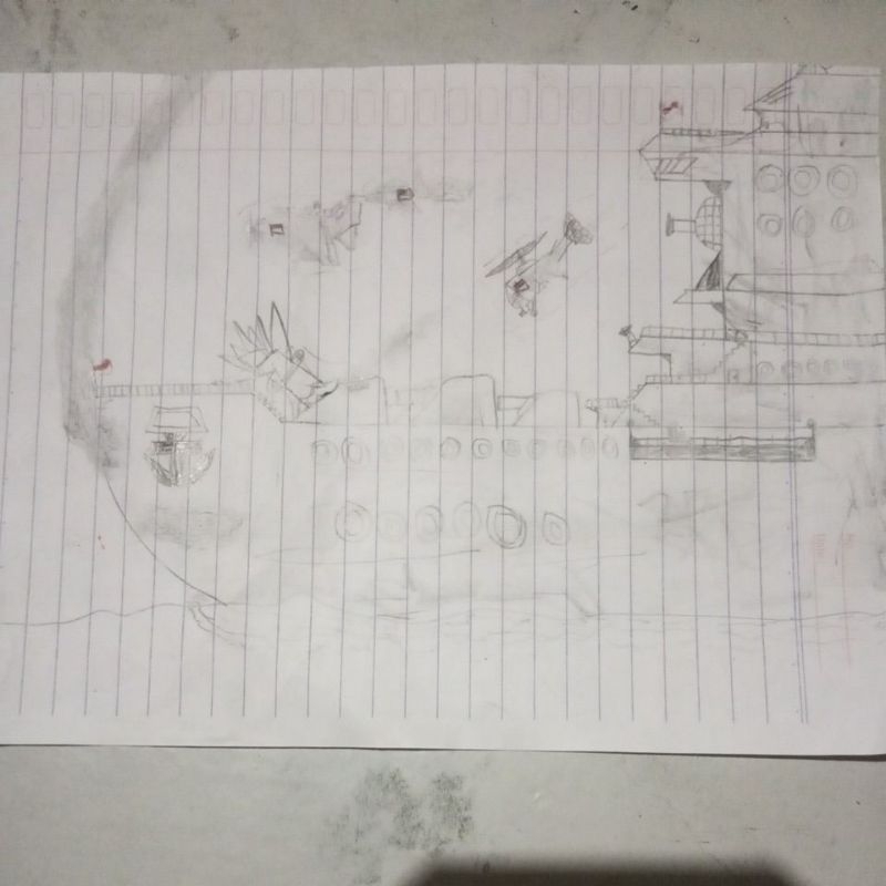 

Gambar Sketsa Kapal Perang